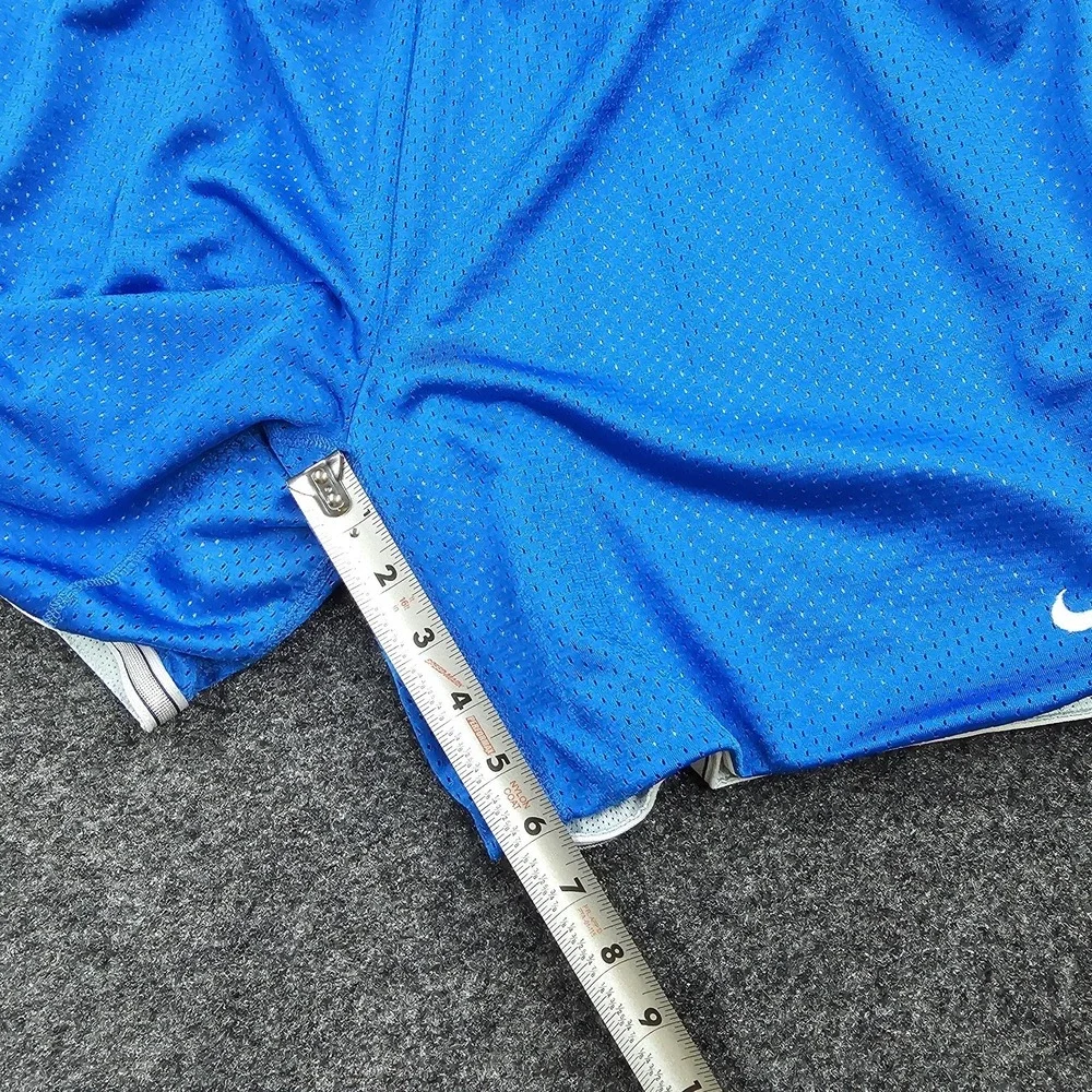 Nike Dri-FIT Running Shorts Women's Large Blue Lined Athletic Drawstring Y2K Era